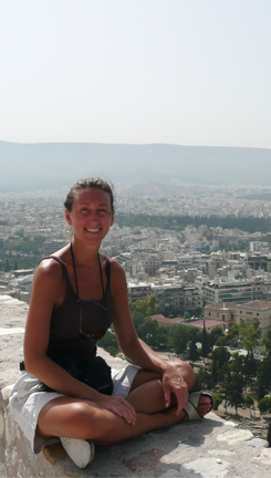 Leslie Hammond on the Acropolis